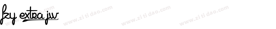 fzy extra jw字体转换
